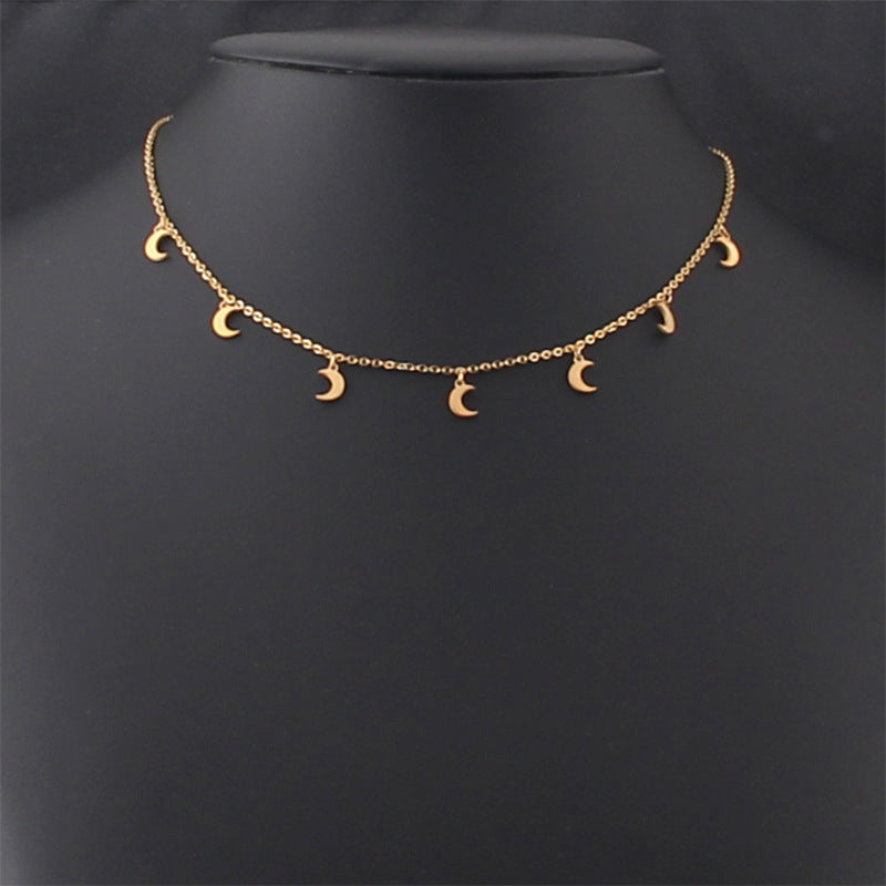 Female Stainless Steel Star Small Pendant Necklace - Chic Angle